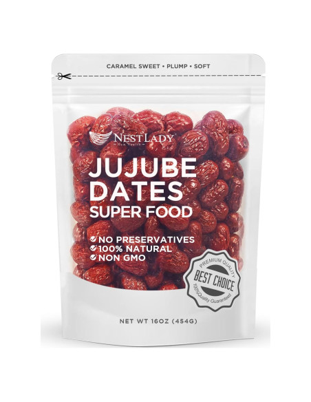 Dátil Rojo Jujube NESTLADY 454g 100% Natural Snack Saludable Dátil Rojo Jujube NESTLADY 454g 100% Natural Snack Saludable