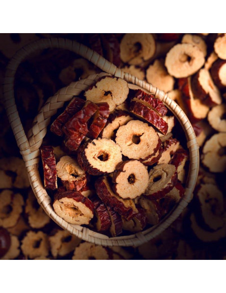 Rodajas de Fruta Jujube Secas 300g - Snack Saludable Kunming Rodajas de Fruta Jujube Secas 300g - Snack Saludable Kunming