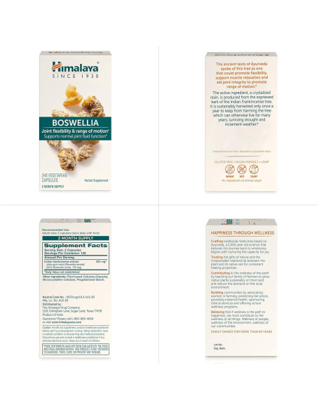Suplemento Articular Himalaya Boswellia 250 mg - 240 Cápsulas Suplemento Articular Himalaya Boswellia 250 mg - 240 Cápsulas