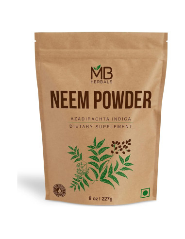 Polvo de Neem Puro MB Herbals 227g - Suplemento Natural