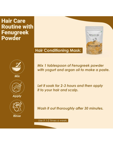 Polvo de Fenogreco Orgánico Mi Naturaleza 227g - 100% Natural