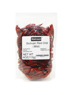 Pimientos Rojos Secos Chinos Szechuan Natruen 113 g Suave