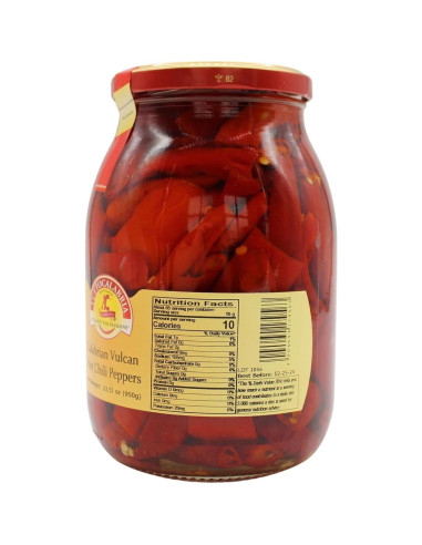 Pimientos Rojos Picantes Largos TuttoCalabria 950 g