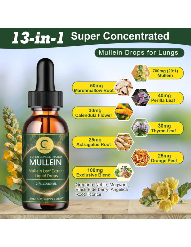 Gotas de Mullein GPGP GreenPeople 118 ml - Limpieza Pulmones
