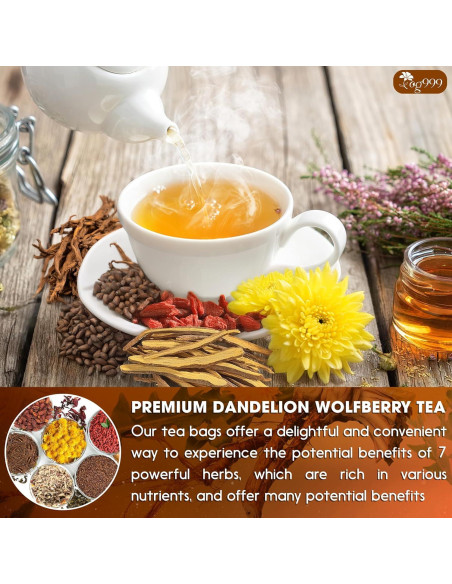 Té Herbal TOG999 15 Bolsas Diente de León y Goji Natural Té Herbal TOG999 15 Bolsas Diente de León y Goji Natural