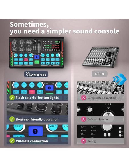 Kit de Podcast Profesional HS-AP203-2 para 2 Personas Kit de Podcast Profesional HS-AP203-2 para 2 Personas