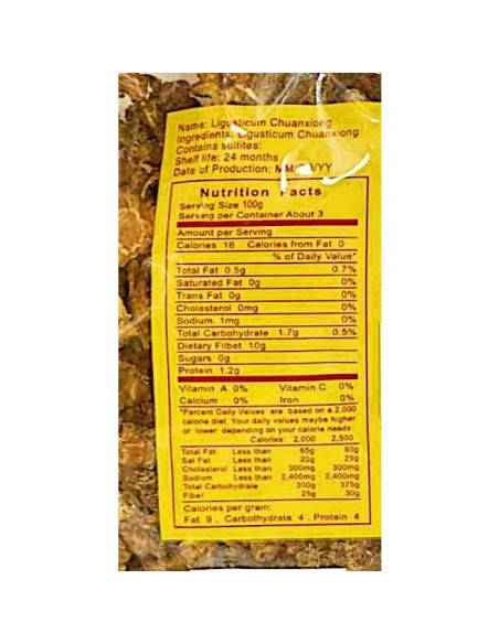 Hierba China Ligusticum Chuanxiong Donega 284g Grado Premium Hierba China Ligusticum Chuanxiong Donega 284g Grado Premium