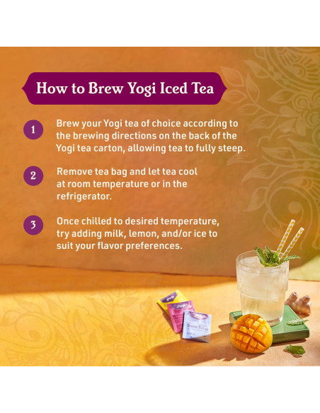 Té de Jengibre y Mango Yogi - 64 Bolsitas Orgánicas Té de Jengibre y Mango Yogi - 64 Bolsitas Orgánicas