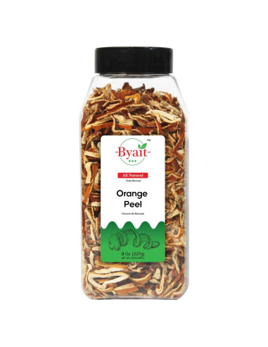 Cáscara de Naranja Seca Byait 227 g - 100% Natural, Sin Gluten
