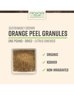 Gránulos de Cáscara de Naranja Orgánica Frontier 0.45 kg 2