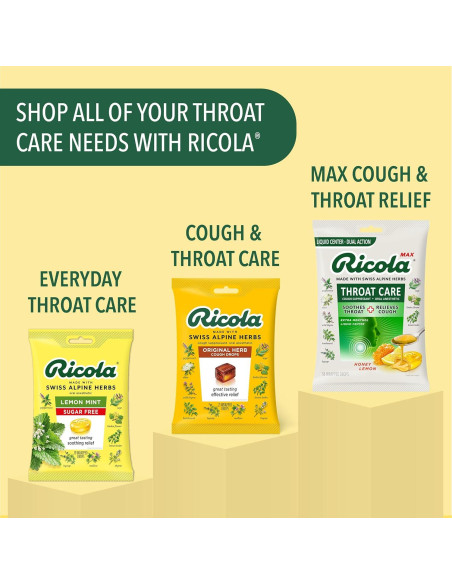 Caramelos para la Tos Sin Azúcar Ricola 19 Unidades Mentol Natural Caramelos para la Tos Sin Azúcar Ricola 19 Unidades Mentol Natural