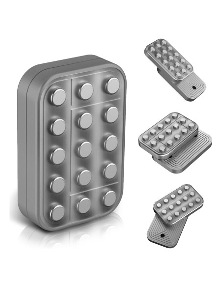 Deslizador Antiestrés de Metal WSHWXY Plata 4.57x2.99cm Deslizador Antiestrés de Metal WSHWXY Plata 4.57x2.99cm