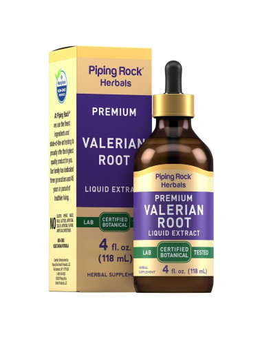 Extracto Líquido de Raíz de Valeriana Piping Rock 118 ml - Sin Alcohol