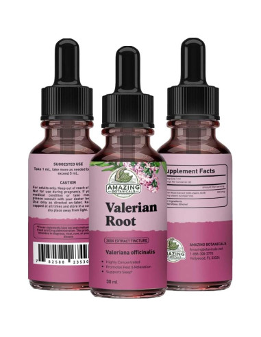 Gotas de Raíz de Valeriana Orgánica 3000mg - Extracto 29.57ml