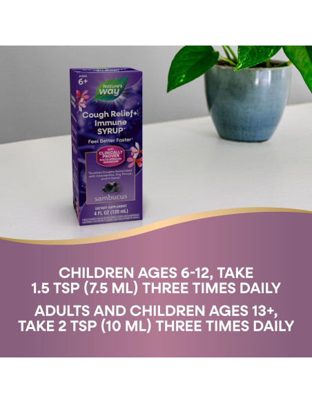 Jarabe para la Tos Sambucus Nature's Way 118 ml Inmunidad Jarabe para la Tos Sambucus Nature's Way 118 ml Inmunidad