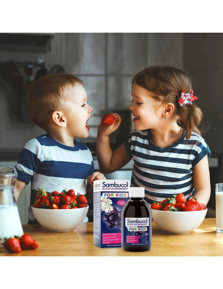 Jarabe de Saúco Negro Sambucol para Niños 230 ml - Soporte Inmunológico Jarabe de Saúco Negro Sambucol para Niños 230 ml - Soporte Inmunológico