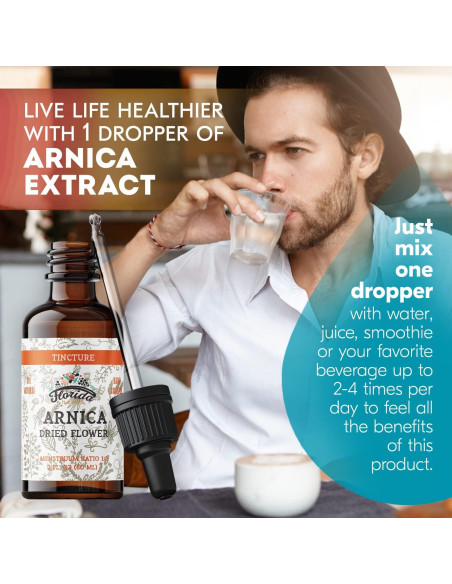 Tintura de Árnica Orgánica Florida Herbs 60 ml Suplemento Herbal Tintura de Árnica Orgánica Florida Herbs 60 ml Suplemento Herbal