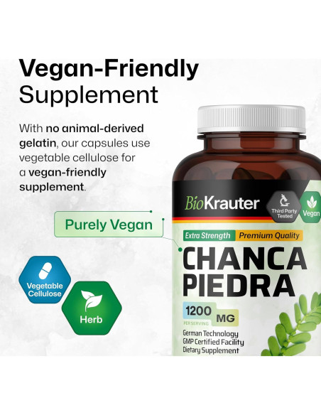 Cápsulas Chanca Piedra BioKrauter 1200 mg - 250 Unidades Cápsulas Chanca Piedra BioKrauter 1200 mg - 250 Unidades