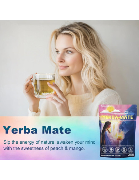 Té de Yerba Mate Durazno Mango THEANECHO - 30 Porciones Té de Yerba Mate Durazno Mango THEANECHO - 30 Porciones