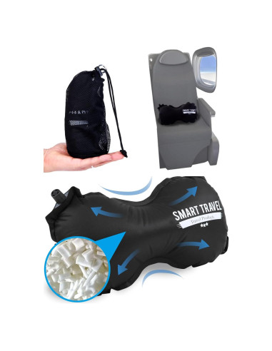 Almohada Lumbar Inflable Smart Travel Espuma Viscoelástica