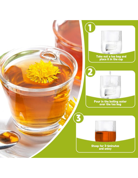 Té de Diente de León 100% Puro Genérico - 60 Bolsitas Té de Diente de León 100% Puro Genérico - 60 Bolsitas