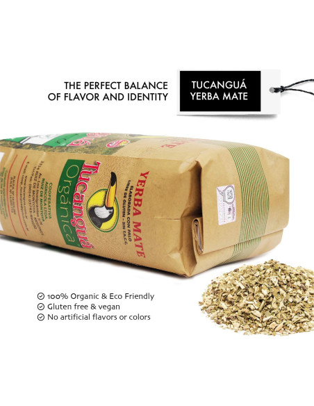 Té de Yerba Mate Orgánico Tucanguá 1 kg - Infusión Tradicional Té de Yerba Mate Orgánico Tucanguá 1 kg - Infusión Tradicional