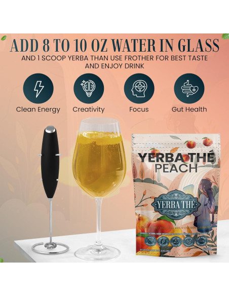 Polvo de Té de Yerba Mate Diosa Antigua 350g Sabor Durazno Polvo de Té de Yerba Mate Diosa Antigua 350g Sabor Durazno