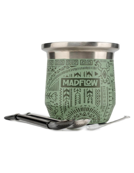 Taza de Yerba Mate MADFLOW Acero Inoxidable Doble Pared Taza de Yerba Mate MADFLOW Acero Inoxidable Doble Pared