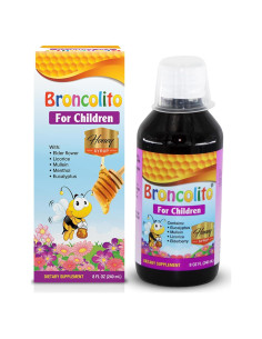 Jarabe de Miel BRONCOLITO para Niños - Suplemento Herbal 240 ml