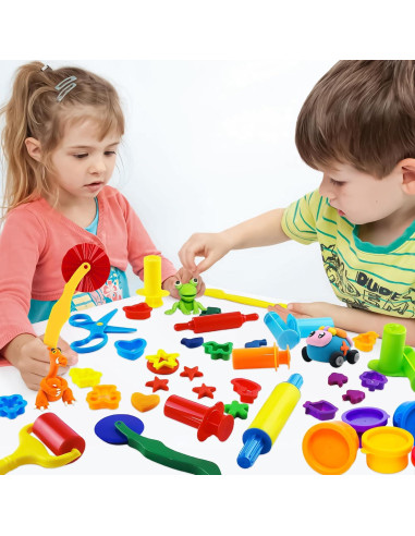 Juego de Herramientas de Plastilina LanMa 24 Piezas para Niños