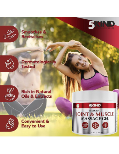 Gel Natural para Articulaciones y Músculos 5Kind 340g