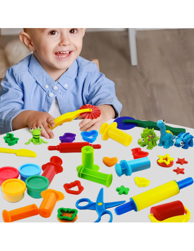 Juego de Herramientas de Plastilina LanMa 24 Piezas para Niños