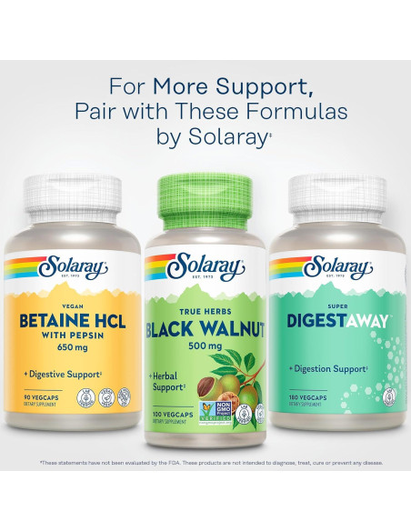 Suplemento Herbal Solaray Nogal Negro 500 mg - Vegano 100 VegCaps Suplemento Herbal Solaray Nogal Negro 500 mg - Vegano 100 VegCaps
