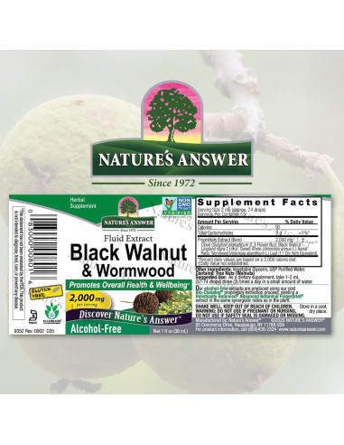Extracto de Nogal Negro y Ajenjo Nature's Answer 30 mL