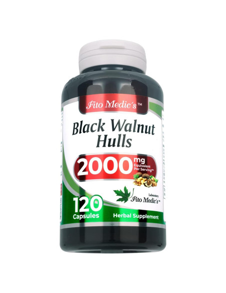 Cápsulas de Cáscara de Nuez Negra Fito Medic's 2000 mg Cápsulas de Cáscara de Nuez Negra Fito Medic's 2000 mg