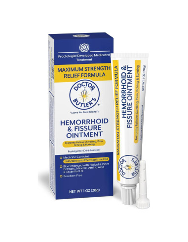Ungüento para Hemorroides Doctor Butler 28.35 g - Alivio Rápido