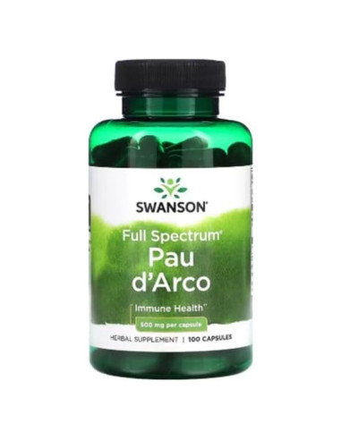 Cápsulas de Pau d'Arco Swanson 500 mg 100 Unidades