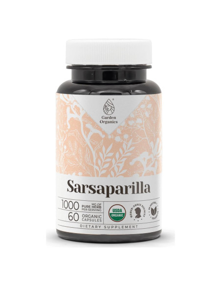 Sarsaparilla Orgánica Garden Organics 60 Cápsulas Vegetarianas Sarsaparilla Orgánica Garden Organics 60 Cápsulas Vegetarianas