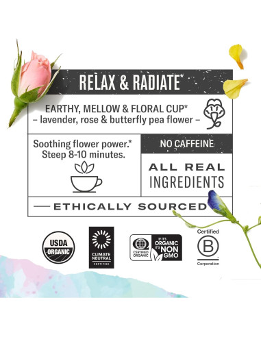 Té Orgánico Numi Damiana Relax 48 Bolsitas - Sin Cafeína