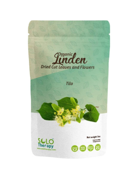 Té de Flores de Tilo 85g + Colador de Té de Cristal - Solo Therapy Té de Flores de Tilo 85g + Colador de Té de Cristal - Solo Therapy