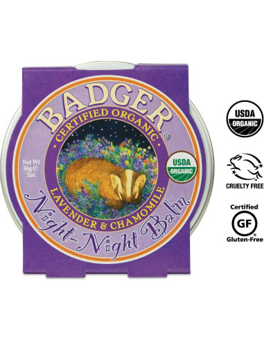 Bálsamo Nocturno Badger 100% Orgánico 56.7g Sueño Infantil