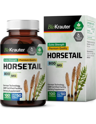 Cápsulas de Cola de Caballo BIO KRAUTER 800 mg - 100 Unidades