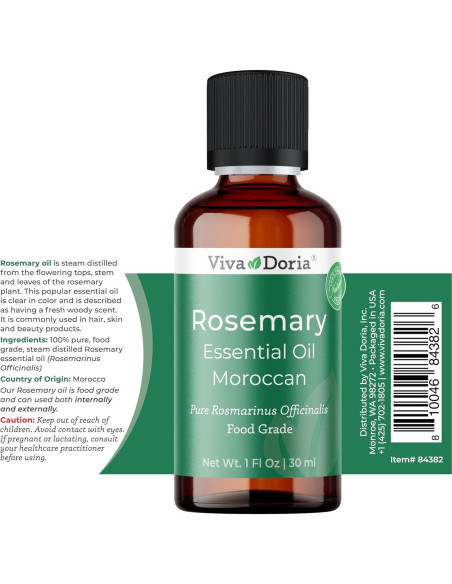 Aceite Esencial de Romero Viva Doria 100% Puro 30 mL Aceite Esencial de Romero Viva Doria 100% Puro 30 mL