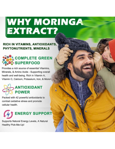 Gotas Líquidas de Moringa Orgánica Vita Letuo 30 Porciones