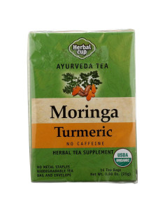 Té Herbal Orgánico de Moringa y Cúrcuma Herbal Cup - 16 Bolsitas