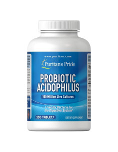 Suplemento Probiotico Acidophilus Puritan's Pride 250 Tabletas