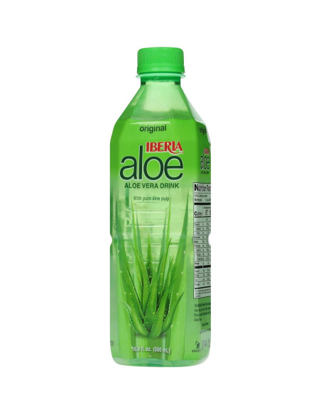 Bebida de Aloe Vera Iberia Original con Pulpa 500 ml - Paquete 24 Bebida de Aloe Vera Iberia Original con Pulpa 500 ml - Paquete 24