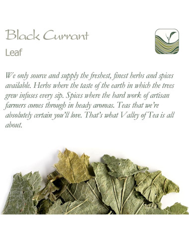 Té de Grosella Negra Orgánica 100g - Valley of Tea - Sabor Afrutado