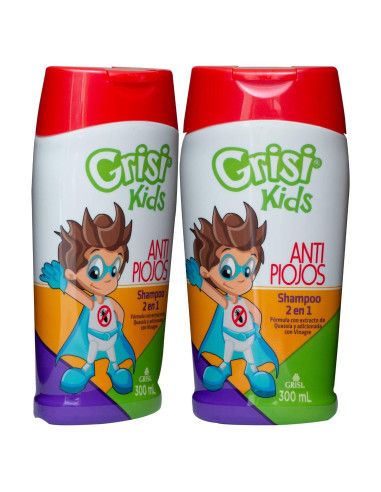 Champú Grisi Kids 300 ml - Limpiador y Repelente de Piojos