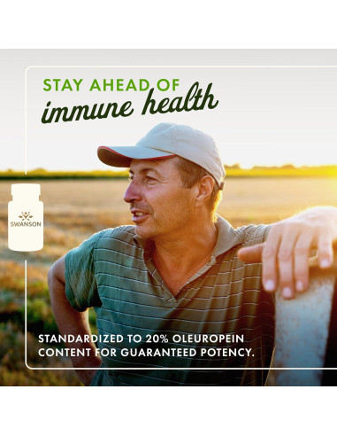 Cápsulas de Extracto de Hoja de Olivo Swanson 500mg - 120 Unidades